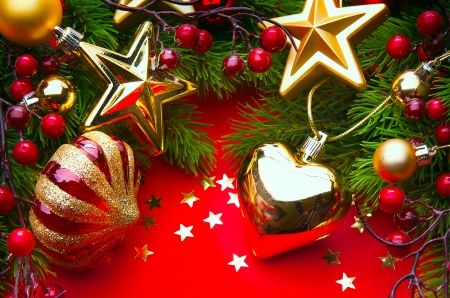 Christmas - christmas, magic christmas, balls, xmas, christmas decoration, merry christmas