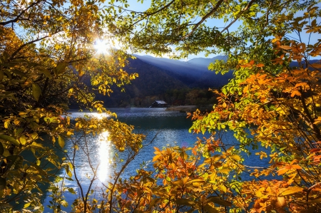 *** Beautiful Autumn *** - nature, sky, lake, autumn