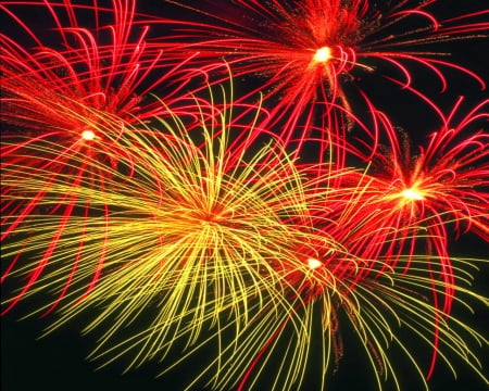 Fireworks - Fireworks, colors, sparks, art