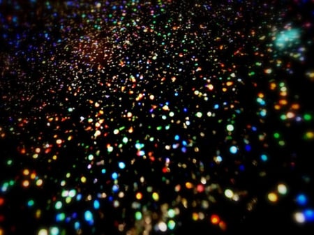 Colourful Sparkles - black, colours, sparkles, colourful