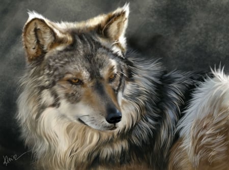 Wolves Painting - abstract, wolf, majestic, canine, friendship, grey wolf, nature, Wolves Painting, arctic