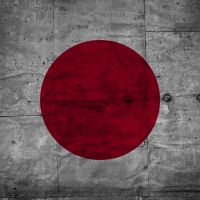 Japan grunge flag