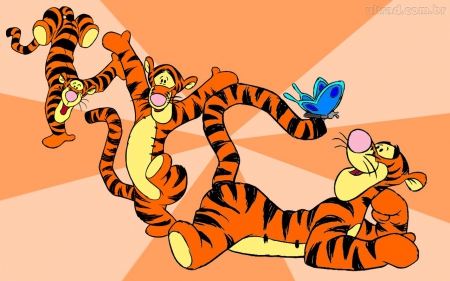 Tigger - butterfly, Winnie, the, Poeh