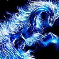 Fractal Blue Dragon