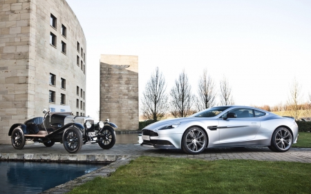 aston martin now and then - cars, headquarters, vintage, new