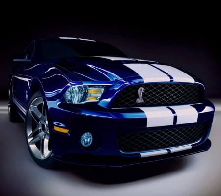 Mustang Cobra - ford, cobra, mustang, cars, blue