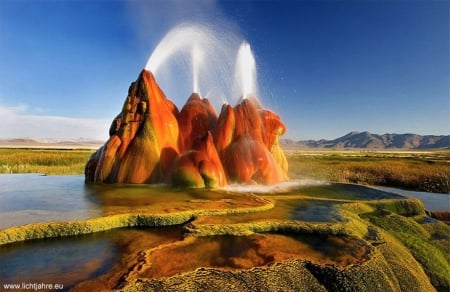 geyser - Nevada - nature, landscape, photography, geysers, beautifu, monuments, nevada