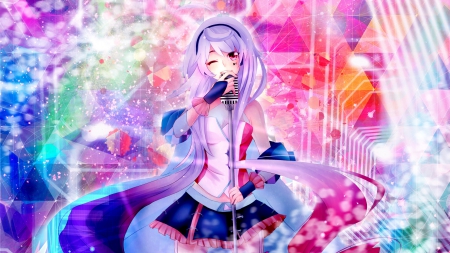 MAIKA - pretty, vocaloid, anime, colorful, maika