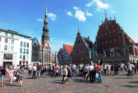 Riga. - architecture, ancient, others, people