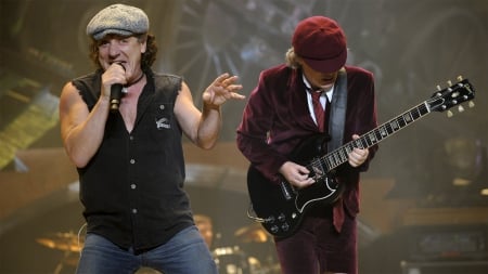 Brian Johnson-Angus Young-AC DC - music, entertainment, people, other