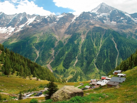 Mountains - mountains, land, trees, beautiful