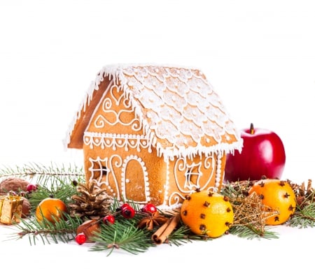 Gingerbread House - christmas, gingerbread, xmas, merry christmas