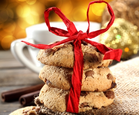 Christmas Cookies - bokeh, xmas, merry christmas, christmas cookies, magic christmas, christmas, cup, cookies