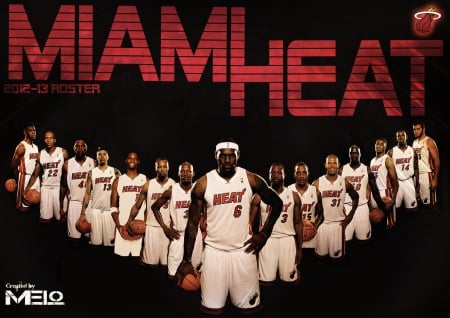 The Miami Heat - nba, miami, heat, The Miami Heat, lebron james