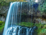 lovely cascading waterfall hdr