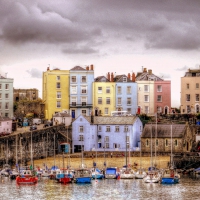 lovely tenby harbour wales in color hdr