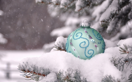 Merry Christmas - new year, nice, xmas, photography, colorful, magic christmas, balls, pretty, cold, winter time, holiday, tree, background, winter, lovely, christmas, merry christmas, snow, beautiful, decoration, photo, happy