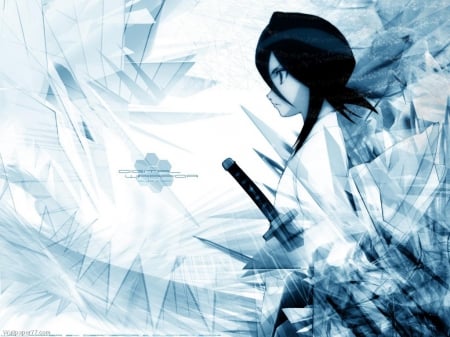 rukia - black, ice, white, kuchiki, rukia