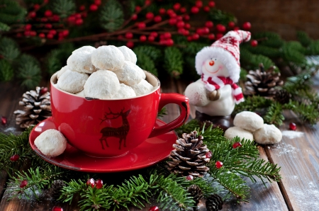 Merry Christmas - new year, nice, xmas, photography, colorful, magic christmas, balls, pretty, cold, holiday, cute, snowman, background, winter, lovely, cup, christmas, merry christmas, snow, beautiful, photo, decoration, happy