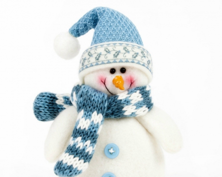 Snowman - snowman, scarf, hat, christmas