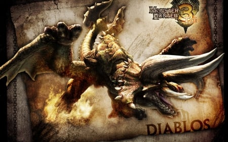 Diablos - monster, diablos, hunter, cool