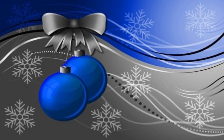 Christmas background - nice, new year, winter, snowflakes, lovely, christmas, balls, pretty, beautiful, holiday, decoration