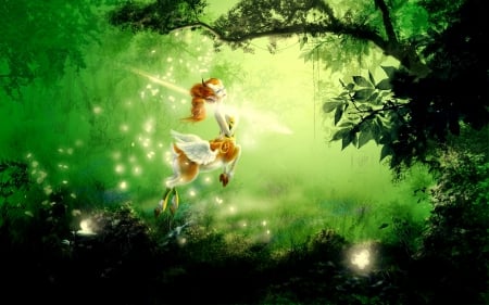 ELF ANGEL - elf, forest, game, dota