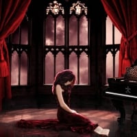 Piano red room