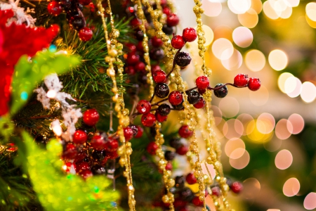 Happy Holidays - bokeh, christmas tree, xmas, merry christmas, magic christmas, christmas