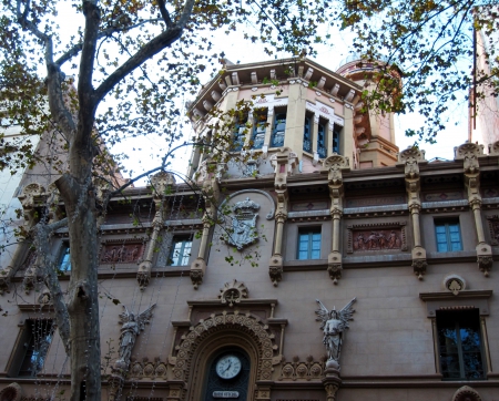 Spanish house Rambla Barcelona - architecture, abstract, house, photography