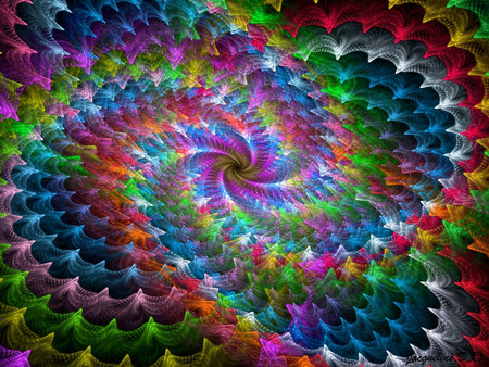 Swirl color - fractal, colors