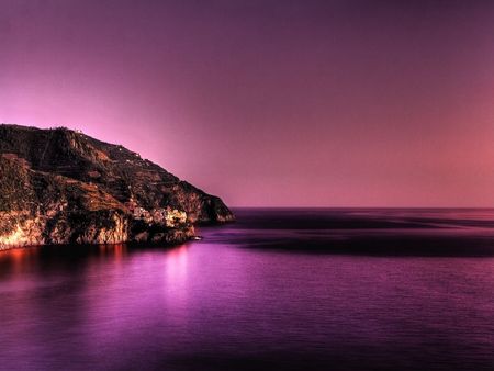 Manarola at dusk - manarola, dusk