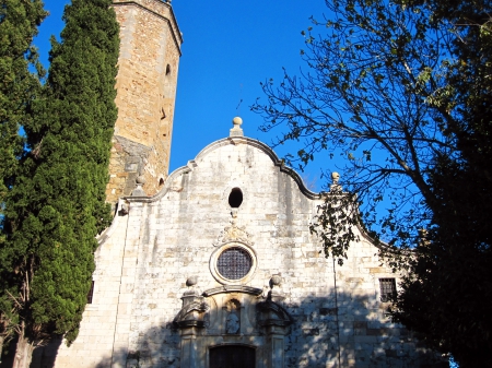 Old spanish church in Monells - architecture, church, photography, religious