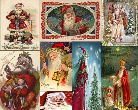 Vintage Santa Claus - santa, fantasy, christmas, vintage