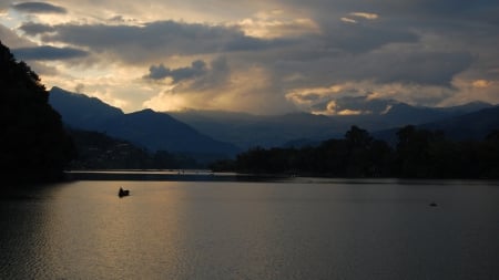 Lake - nature, sky, lake, mountain