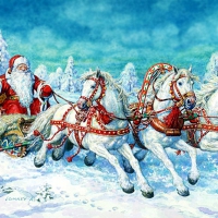 Santa with Horses