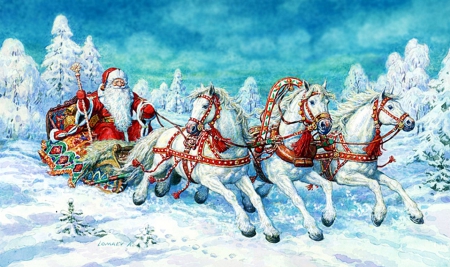 Santa with Horses