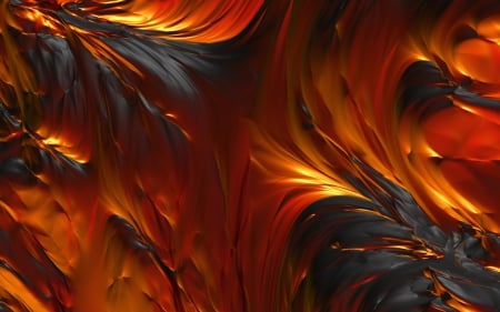 Dying Embers - abstract, graphics, textrues, lava flow