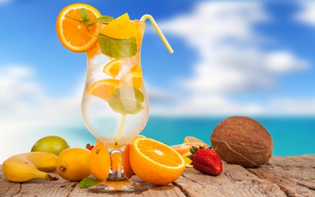 *** Summer drink *** - summer, fruits, nature, drink