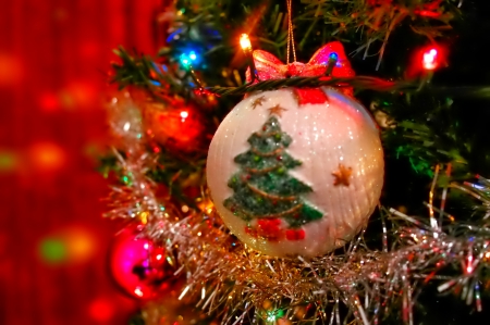 Christmas - pretty, snow, photo, happy, holiday, merry christmas, nice, winter, decoration, beautiful, balls, photography, lovely, christmas, colorful, new year, cold, background