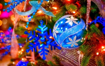 Christmas - nice, new year, photography, colorful, balls, pretty, cold, holiday, background, winter, lovely, christmas, merry christmas, snow, beautiful, photo, decoration, happy