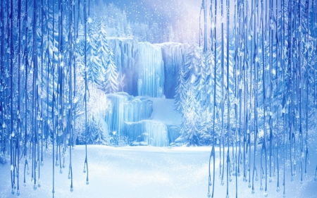 Frozen (2013) - ice, movie, blue, snow, disney, winter, frozen, fantasy