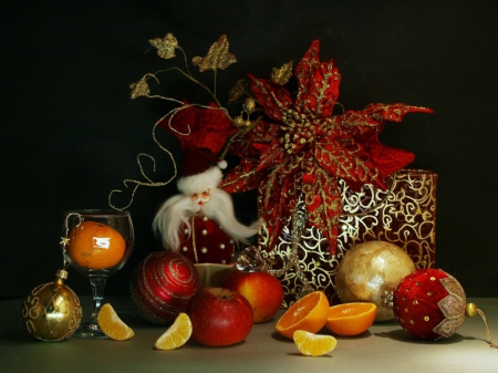 Christmas ღ New year - christmas, holiday, new year, food, toys, gift, santa claus