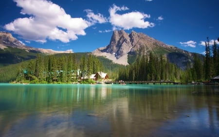 Pond - Pond, mount, nature, sky