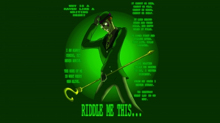 Riddler - comic, puzzle, riddler, villain