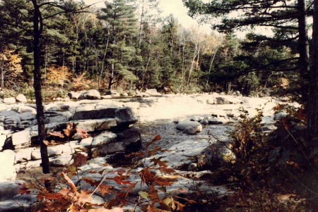 Scenic NH River - fall, forest, rocks, river