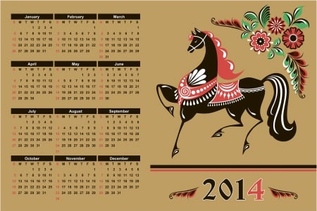 2014 - 2014, horse, new, year