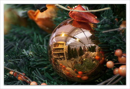 Christmas - nice, new year, photography, colorful, balls, pretty, cold, holiday, background, winter, lovely, christmas, merry christmas, snow, beautiful, photo, decoration, happy