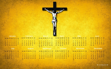 jesus cross calendar 2014 - jesus, calendar, cross, 2014