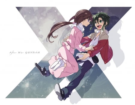 Together Again - cute, gundam, love, couple